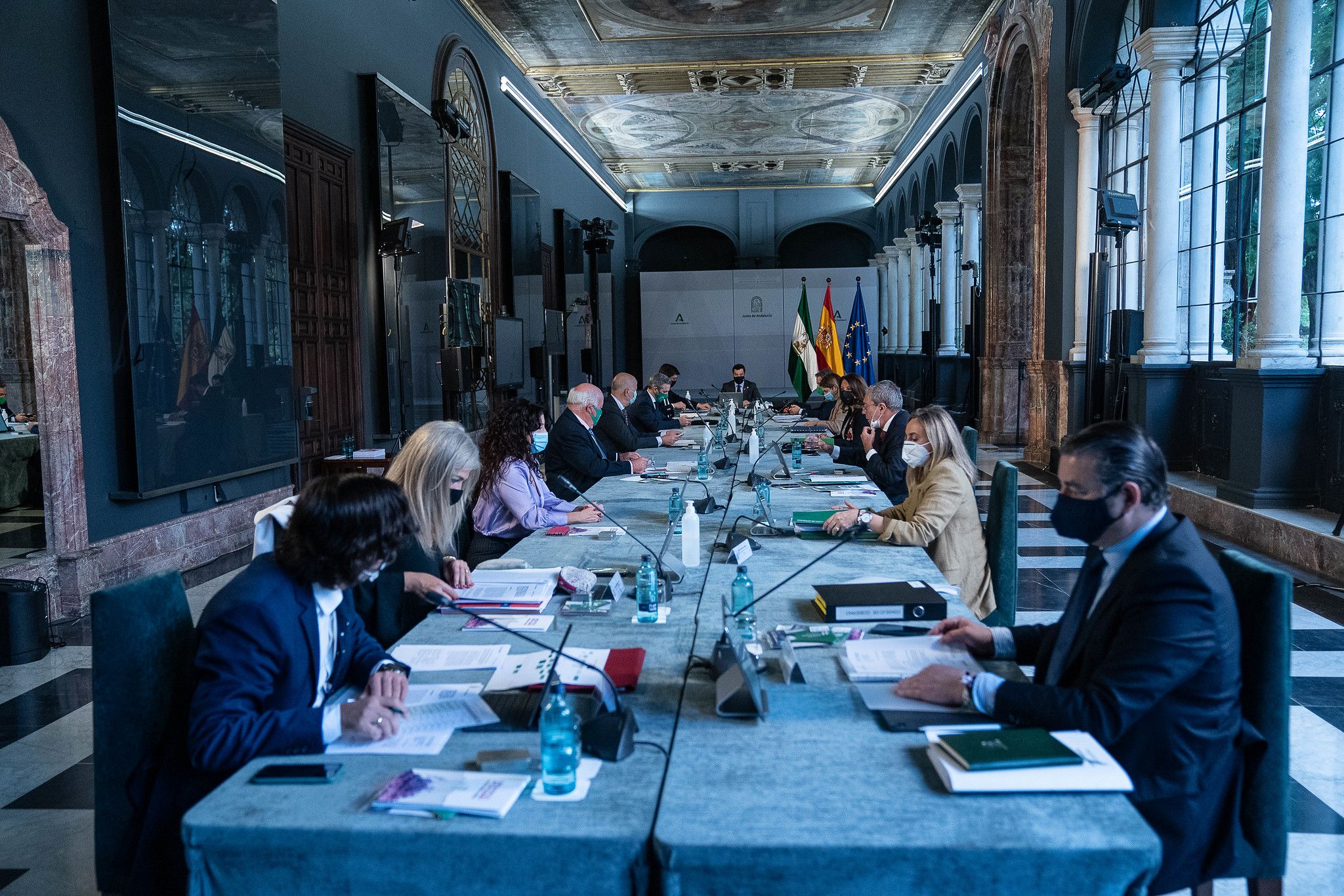 El Consejo de Gobierno de aprobación de los Presupuestos para 2021. FOTO: Junta