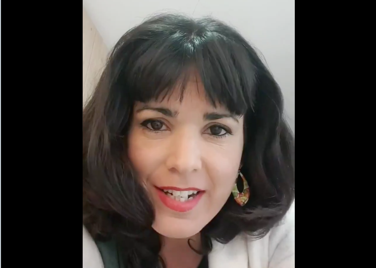 Teresa Rodríguez, en un vídeo difundido en sus redes sociales.