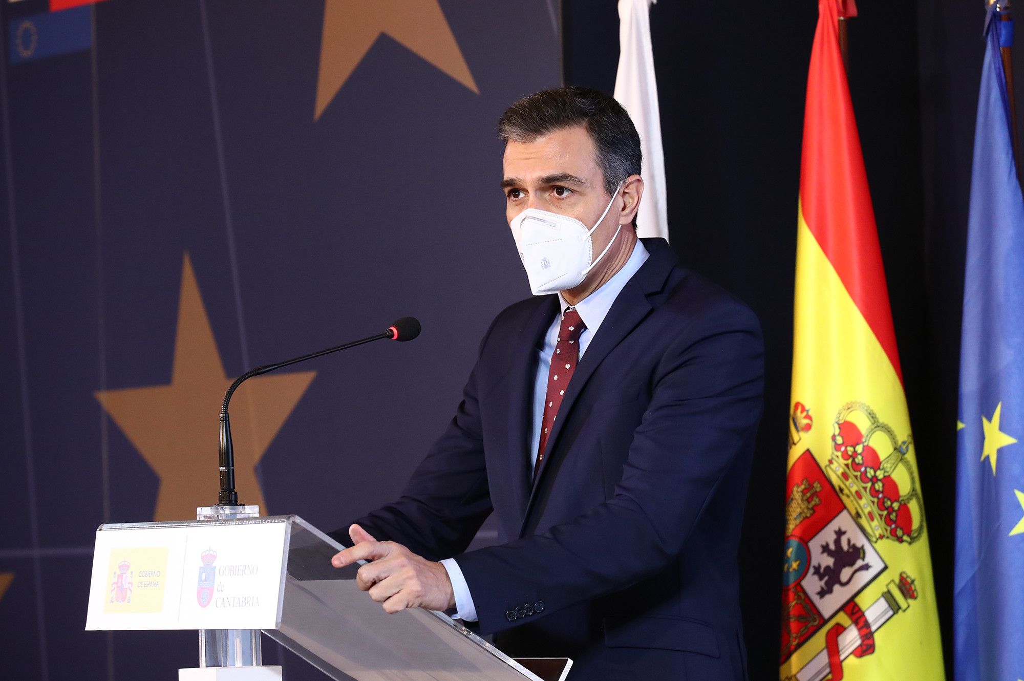 Pedro Sánchez se vacunará públicamente. FOTO: Moncloa