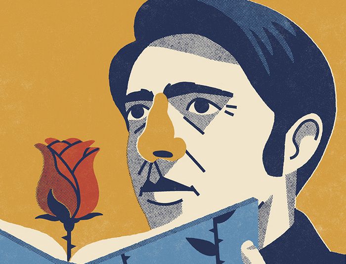 Detalle del cartel que ilustra las jornadas que la Cátedra dedica a Manuel Ríos Ruiz.