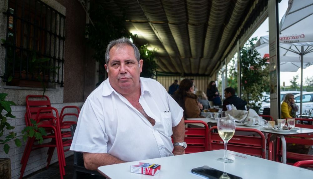 Antonio, en un momento de la entrevista. FOTO: MANU GARCÍA