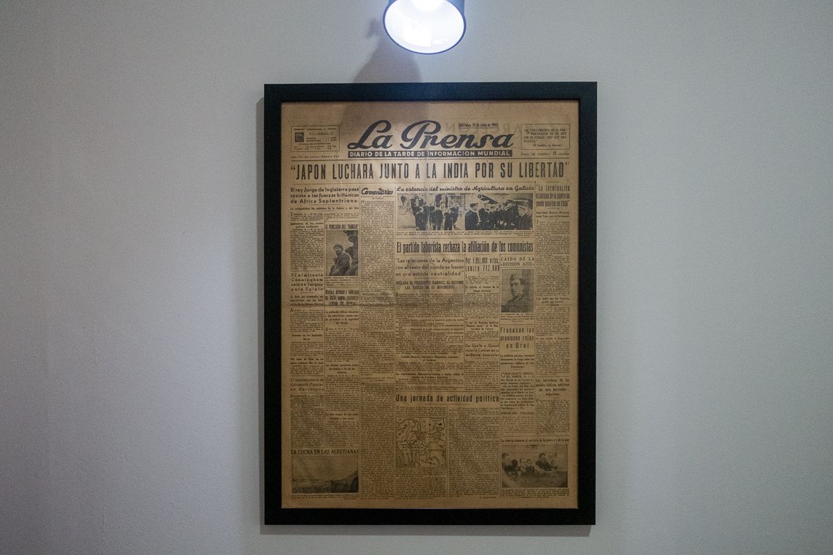 Portada de un ejemplar de 'La Prensa' de 1943.