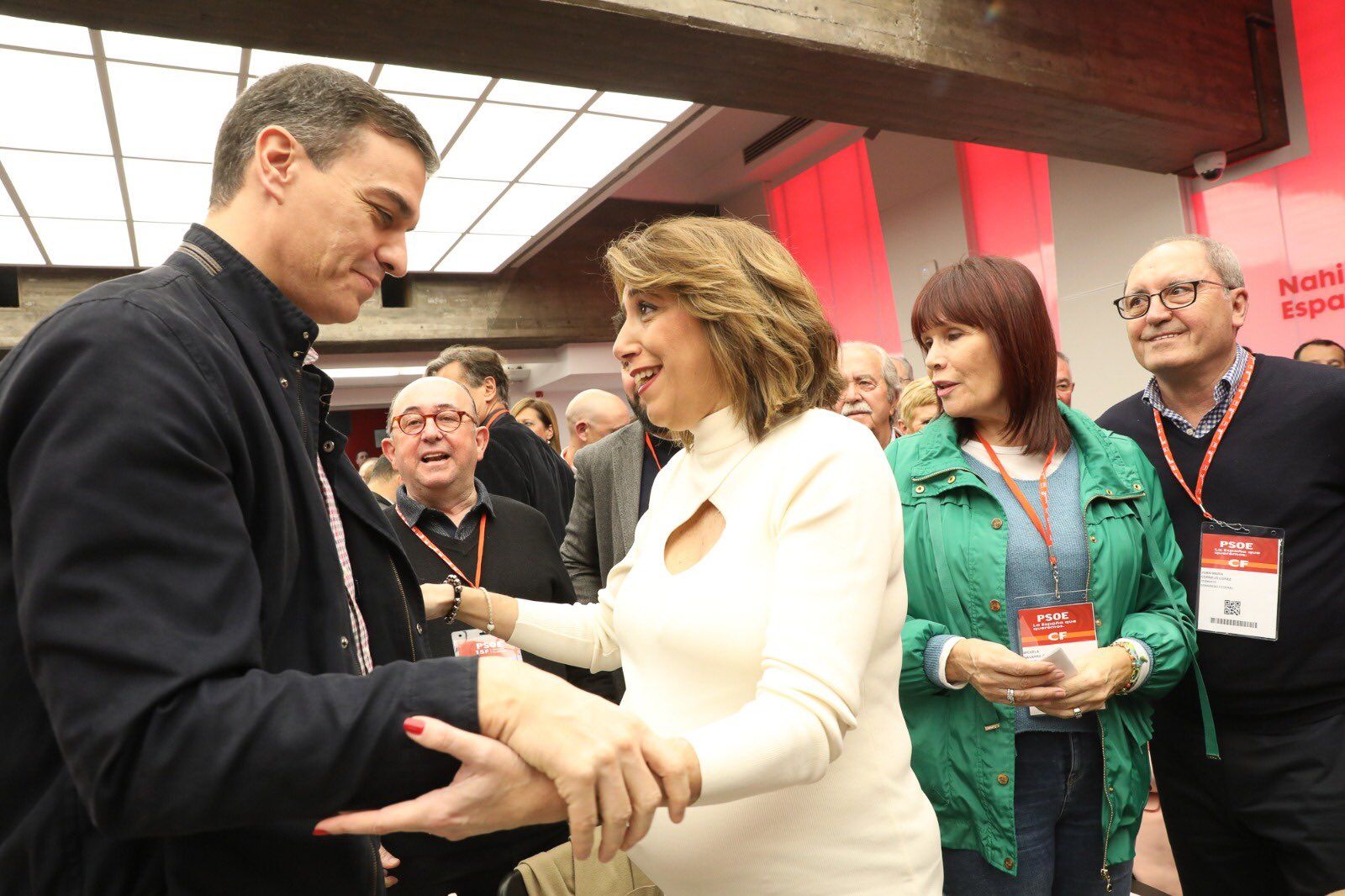 Pedro Sánchez y Susana Díaz, en febrero de 2020. FOTO: PSOE