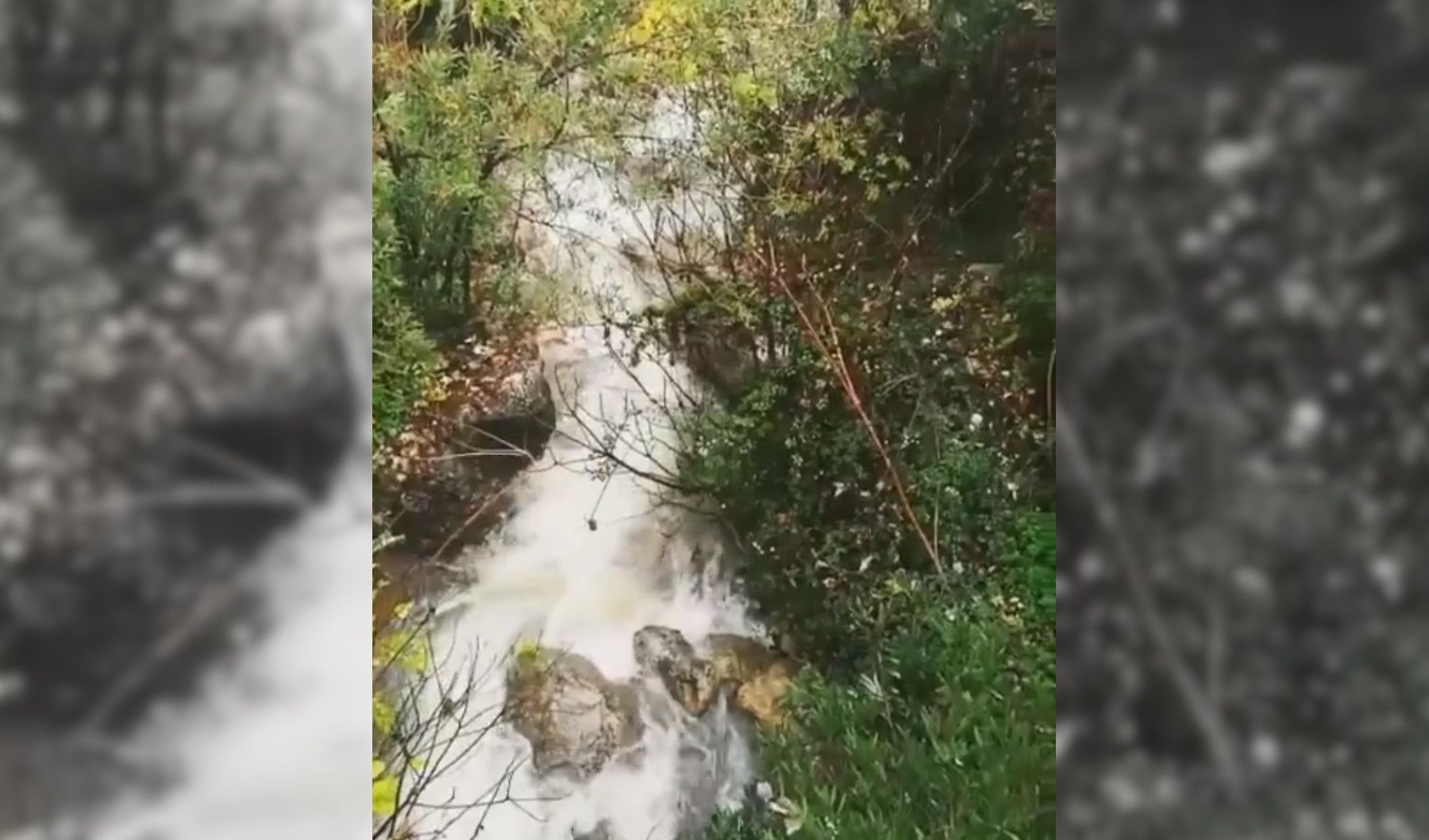 El río Gaidovar, tras las lluvias de los últimos días.