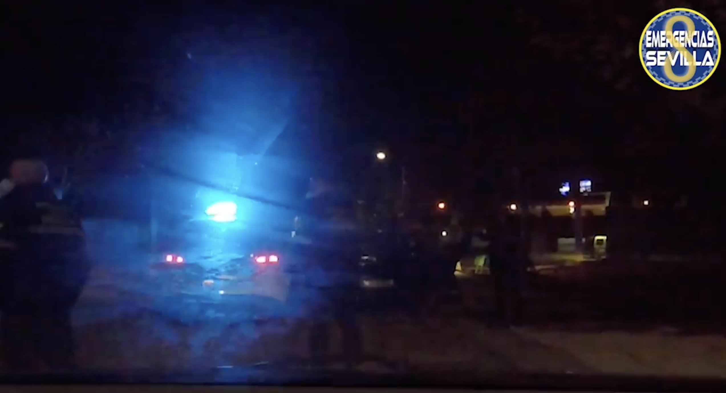 Final de la persecución policial en Sevilla.