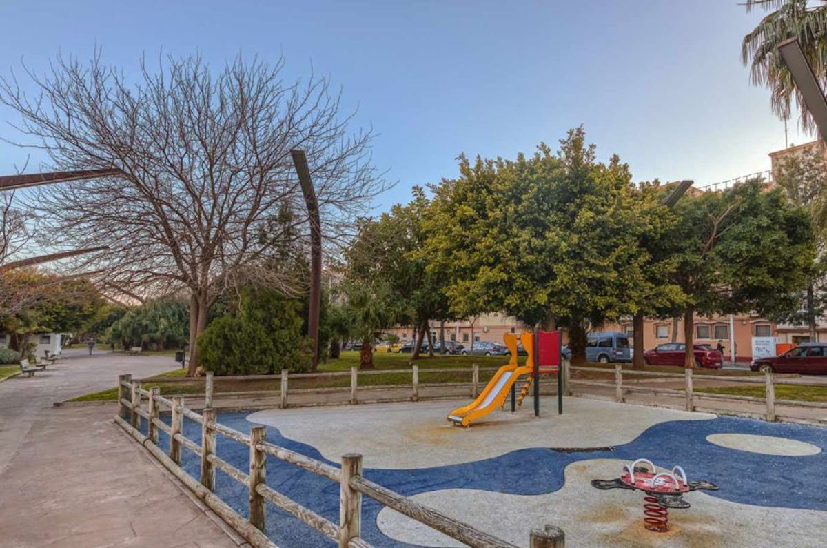 El parque infantil de los cinco continentes en Cádiz.