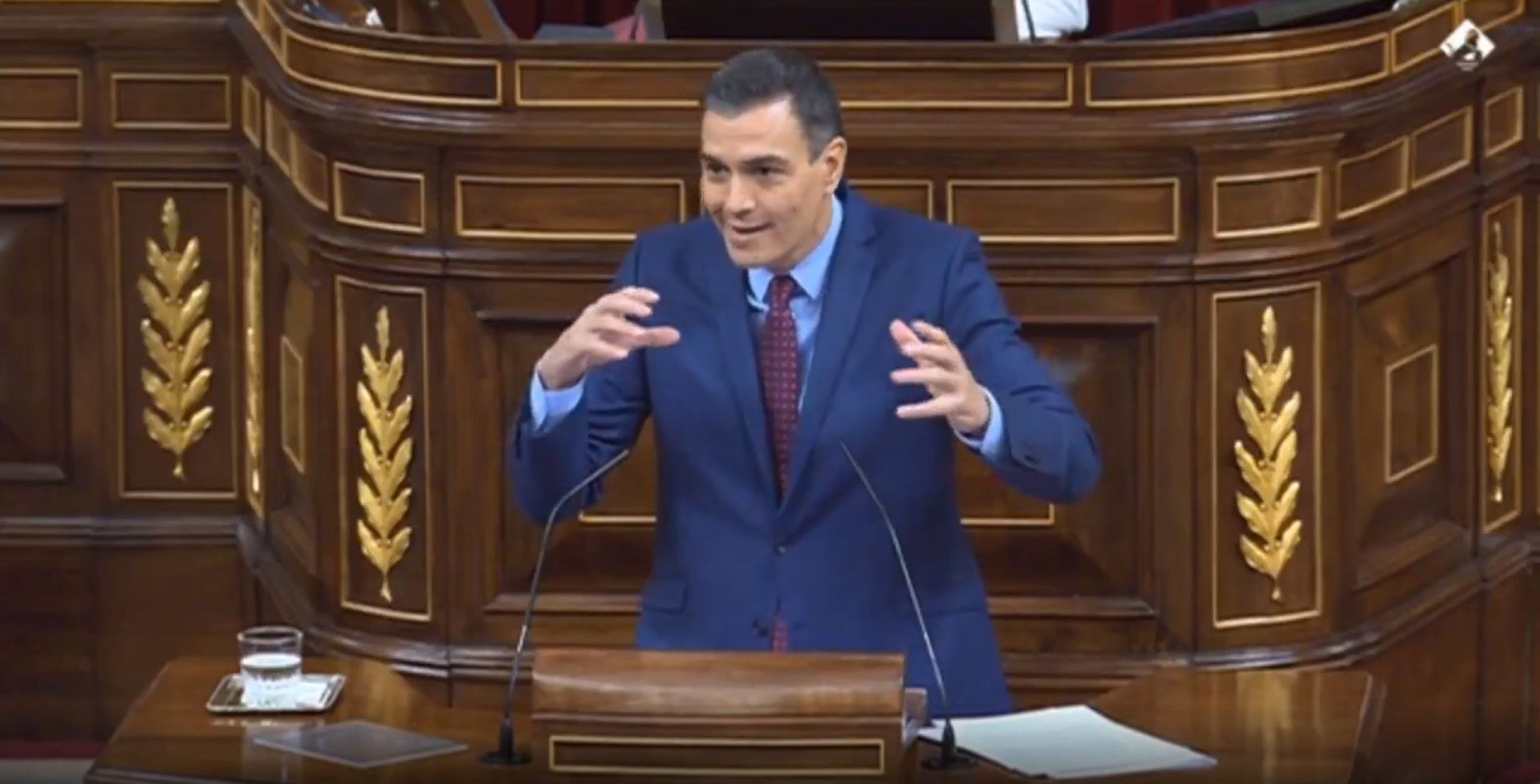 Pedro Sánchez, en su réplica a Abascal cuando ha tirado de la ironía.