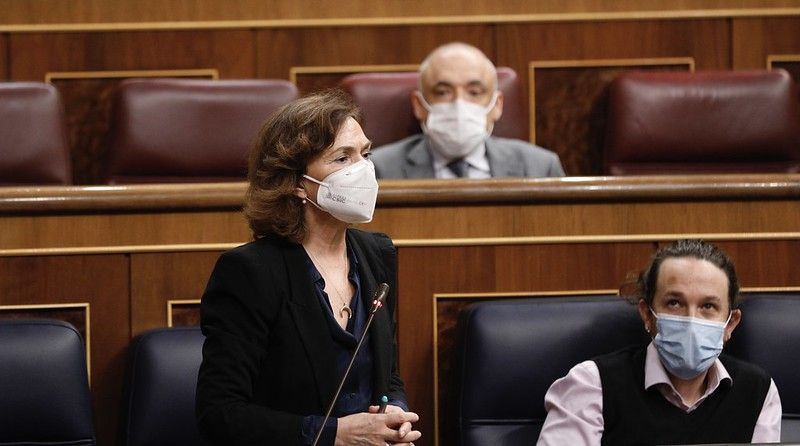 Carmen Calvo, en el Congreso este miércoles. Autor: PSOE Carmen Calvo, en el Congreso este miércoles. Autor: PSOE