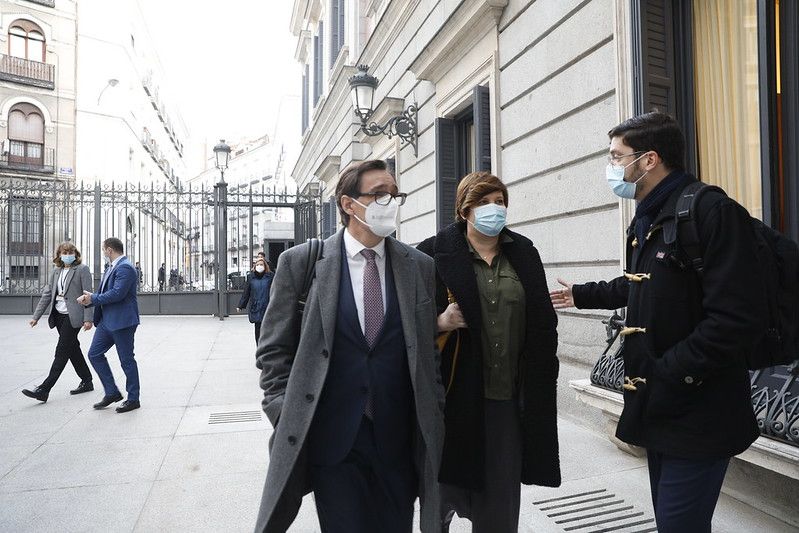 Salvador Illa, este pasado miércoles, a su llegada al Congreso. Salvador Illa, este pasado miércoles, a su llegada al Congreso.