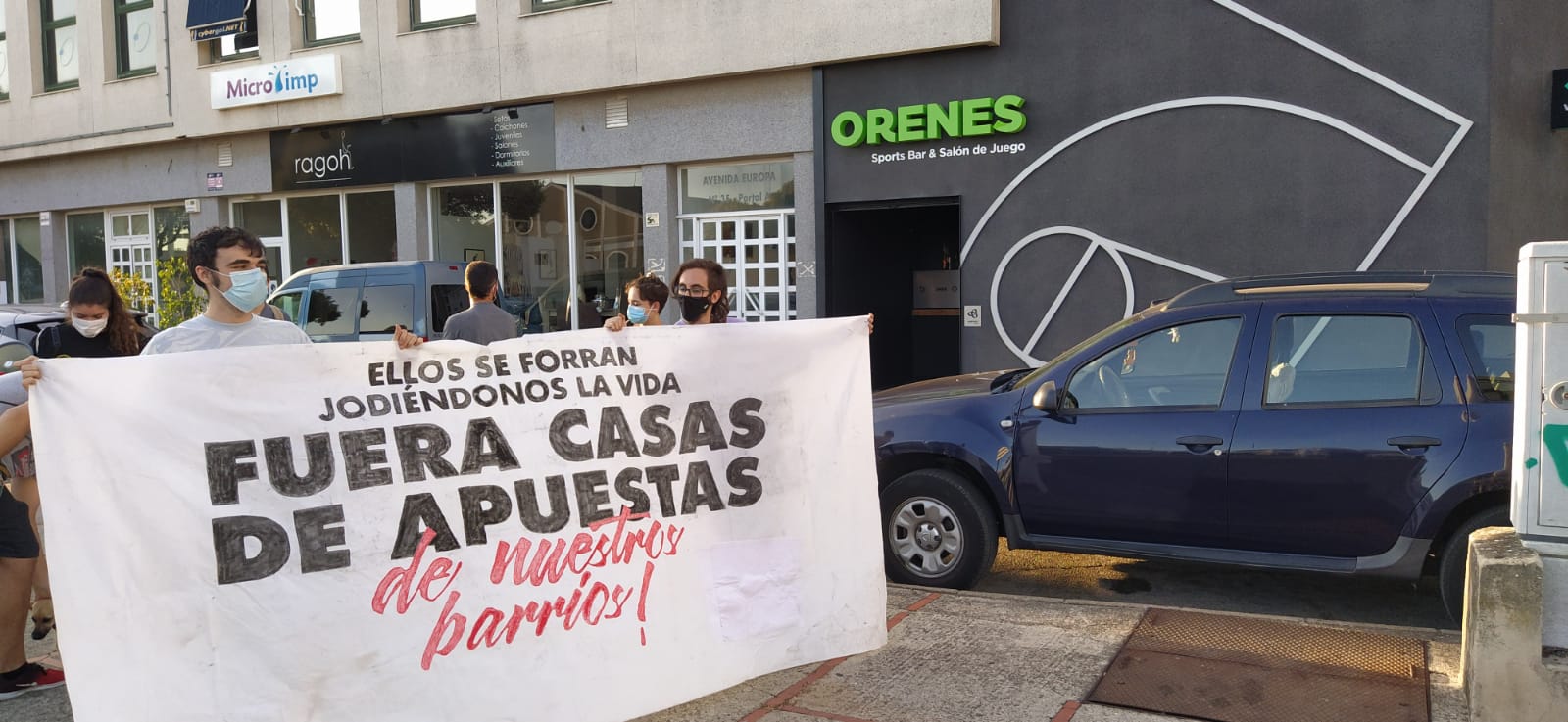 Protesta contra las casas de apuesta en Andalucía.