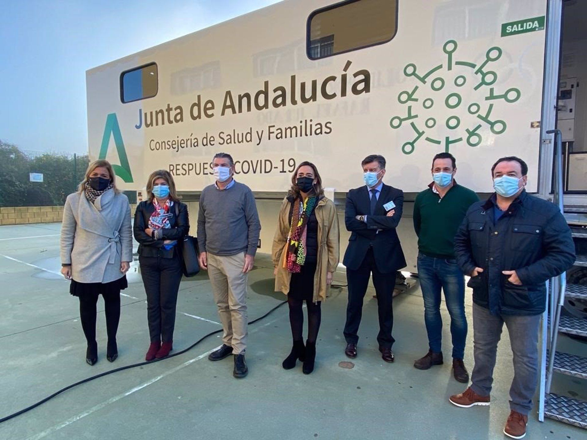 Isabel Paredes en el cribado de San Martín del Tesorillo.