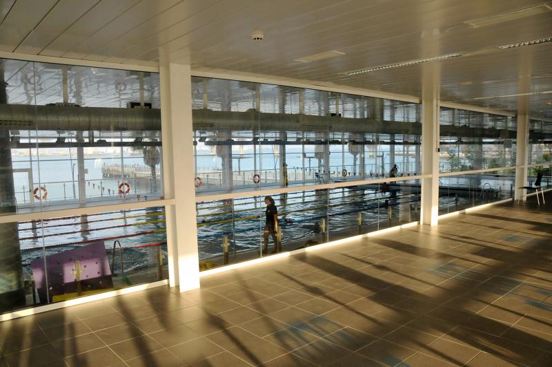 La piscina municipal de Cádiz.