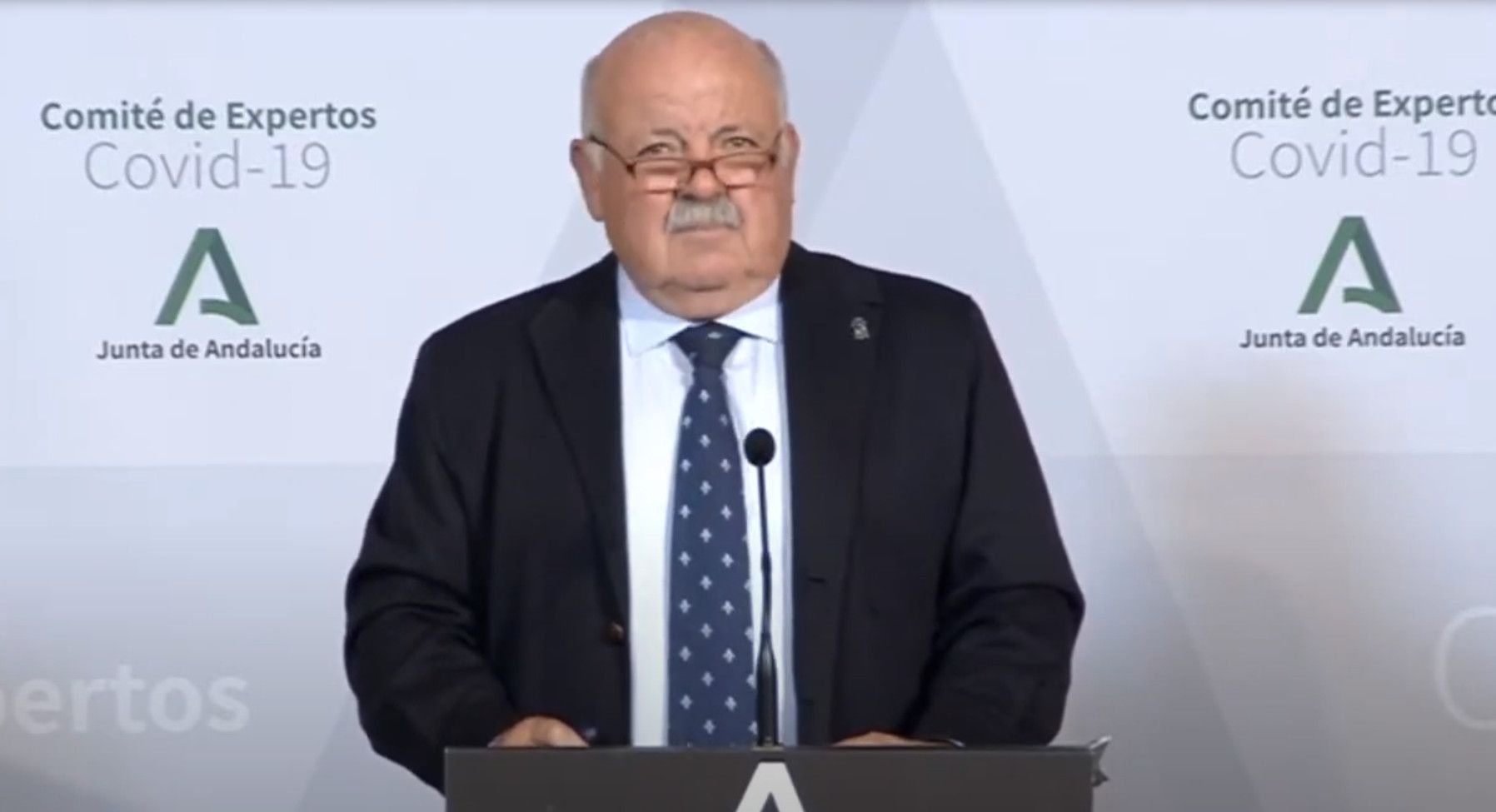 Jesús Aguirre, durante su rueda de prensa de este jueves. IMAGEN: JUNTA