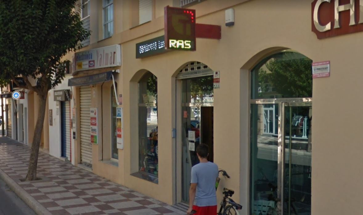 El estanco donde se ha vendido El Gordo en El Puerto.