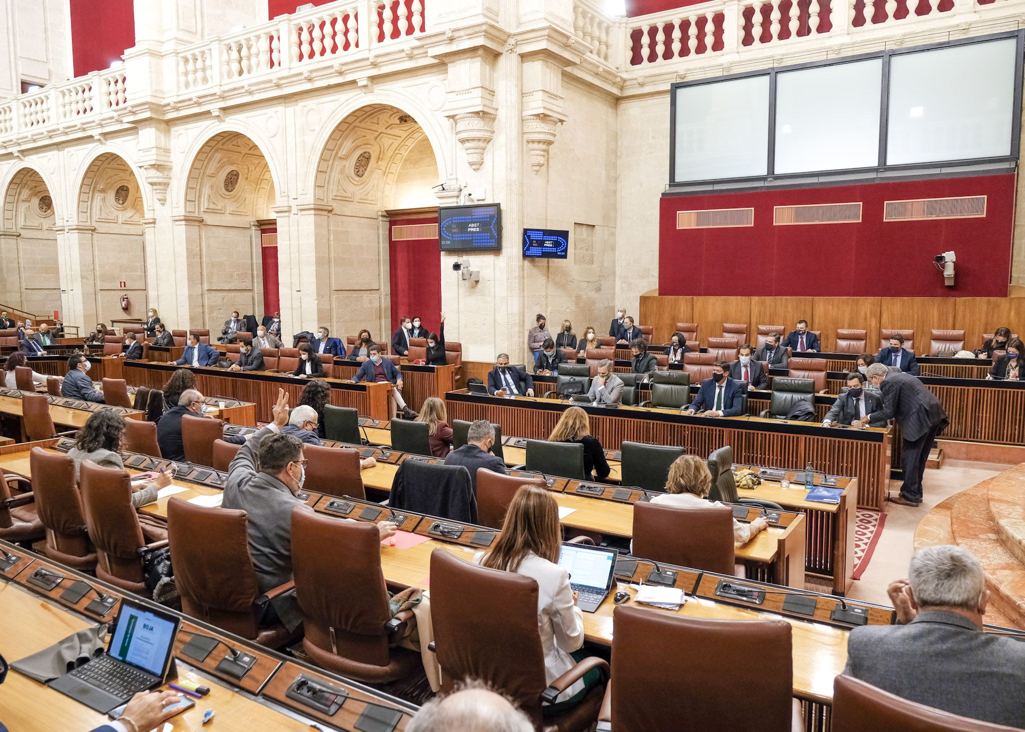 Sesión en el Parlamento andaluz, esta semana. Autor: Parlamento