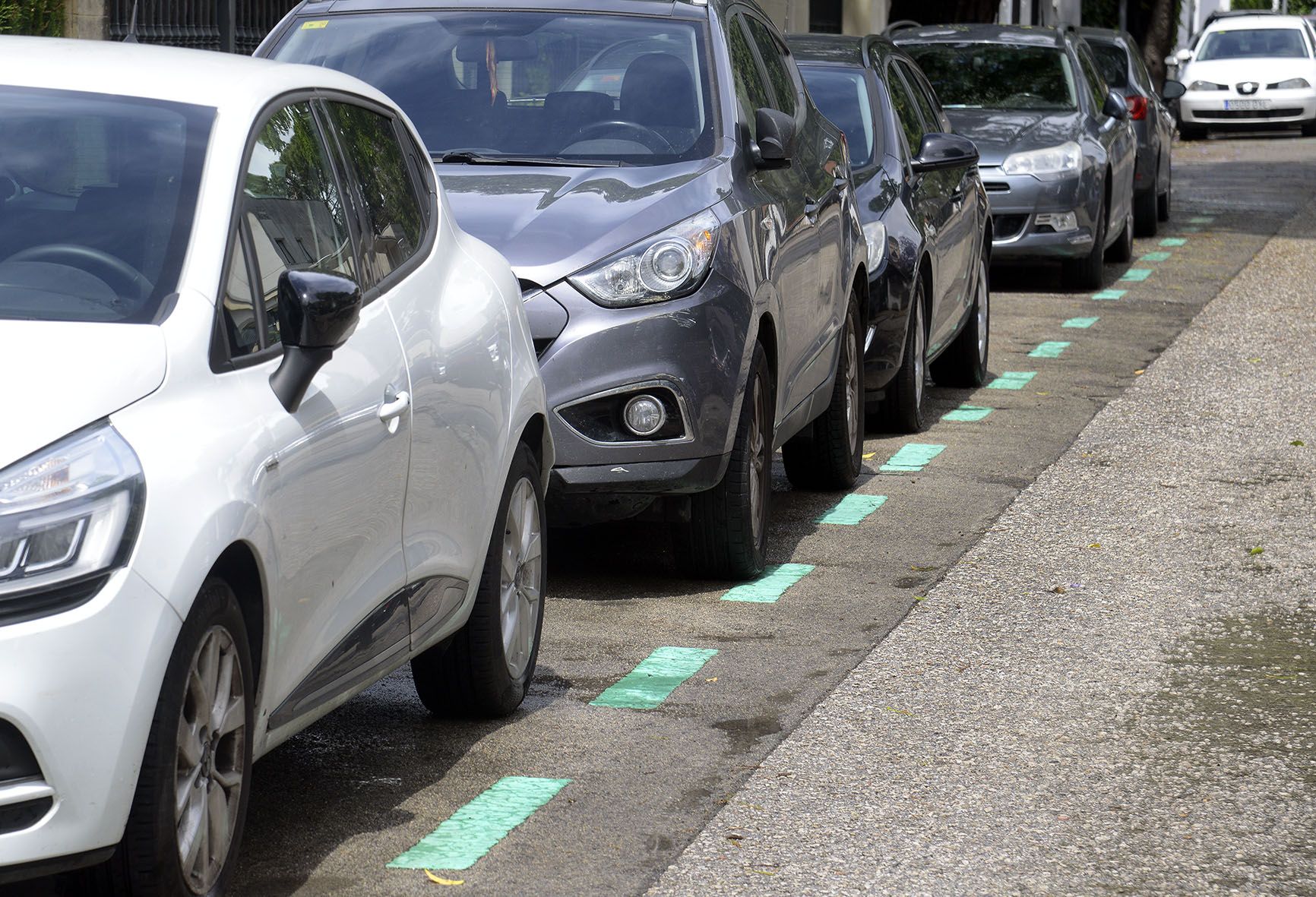 La zona azul del servicio ORA en Jerez.