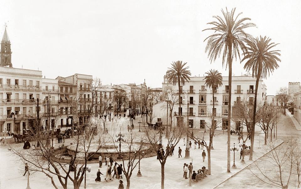 La plaza del Arenal, en Jerez, en el pasado.