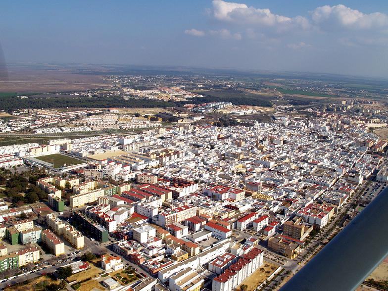 Vista aérea de Puerto Real. FOTO: PUERTO REAL WEB.