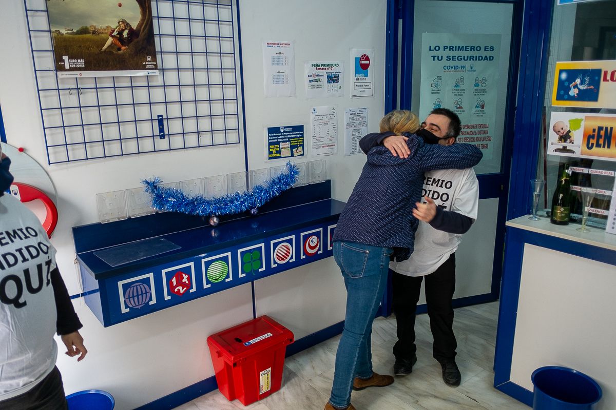 Vendedores de la Lotería, en una imagen de archivo.