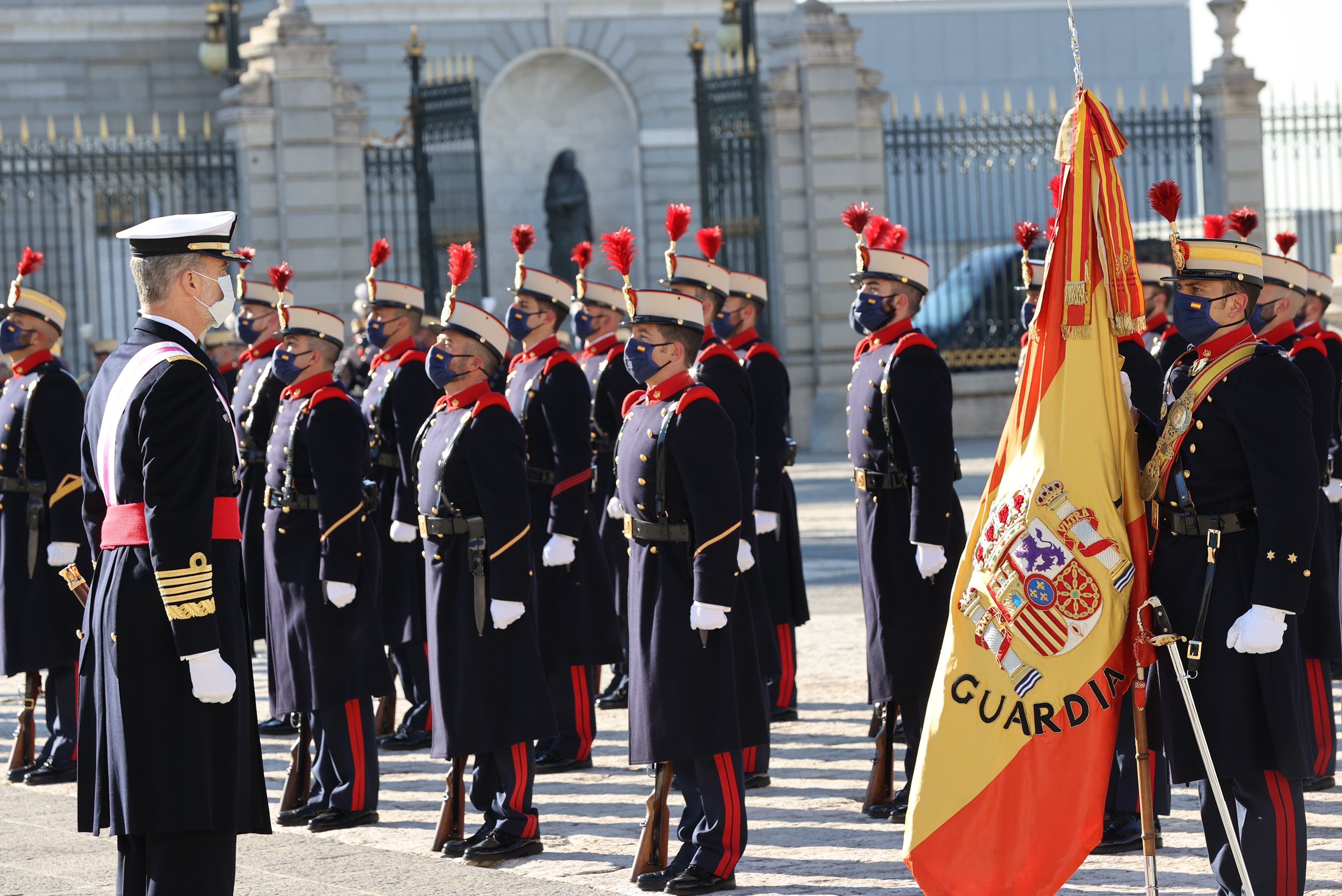 Un momento de la Pascua Militar, presidida por Felipe VI. Casa Real