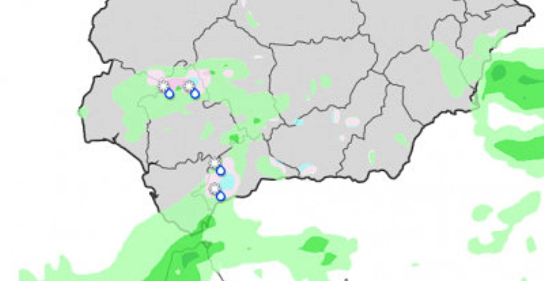 Predicción de eltiempo.es para este domingo a las 16 horas, cerca de la zona de Montes de Propios.