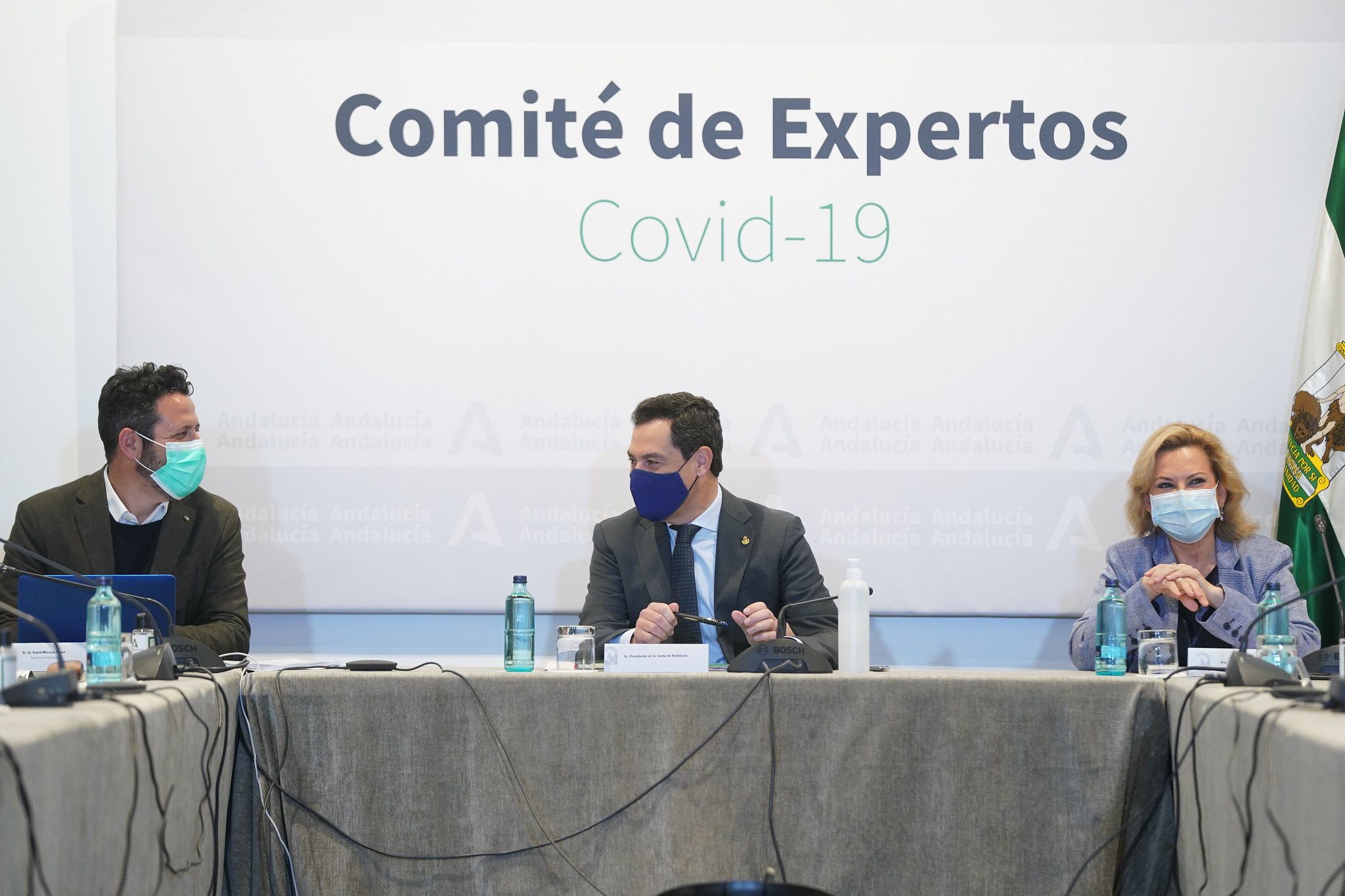 Moreno Bonilla, el viernes en la reunión del comité de expertos. FOTO. Junta