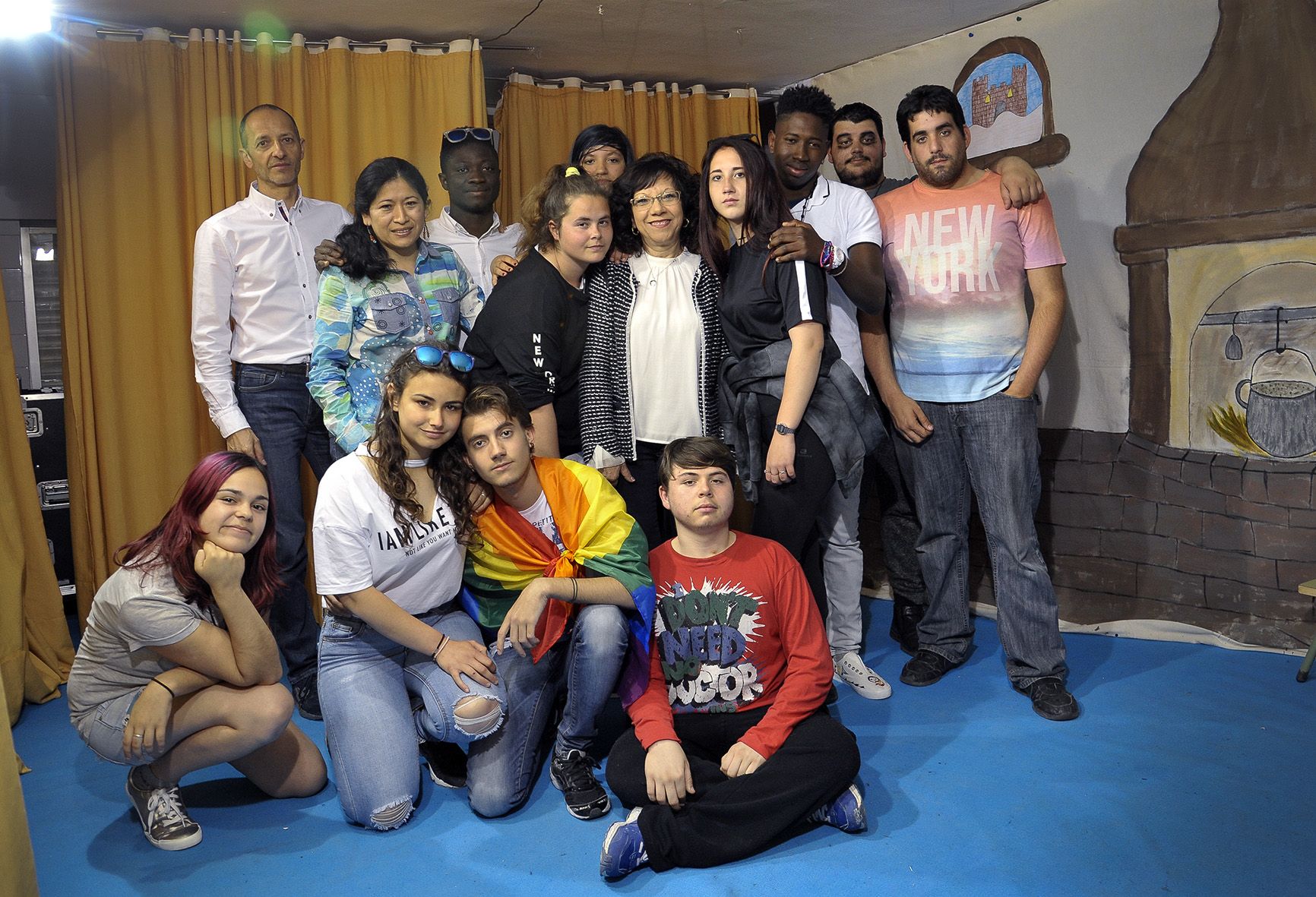 Participantes del Proyecto ICI del Distrito Sur con la delegada de Acción Social, Carmen Collado, en una imagen de archivo.