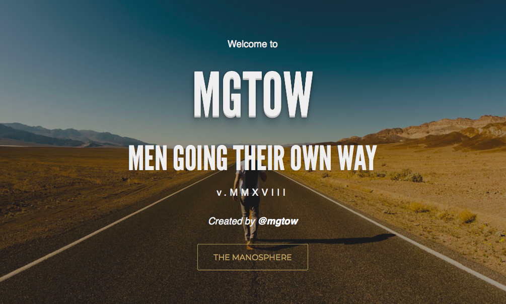 La web 'Men going the own wa'.