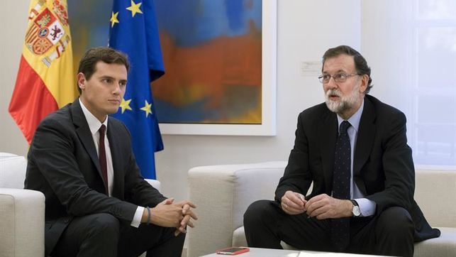 Rivera y Rajoy, en una imagen de EFE publicada por eldiario.es