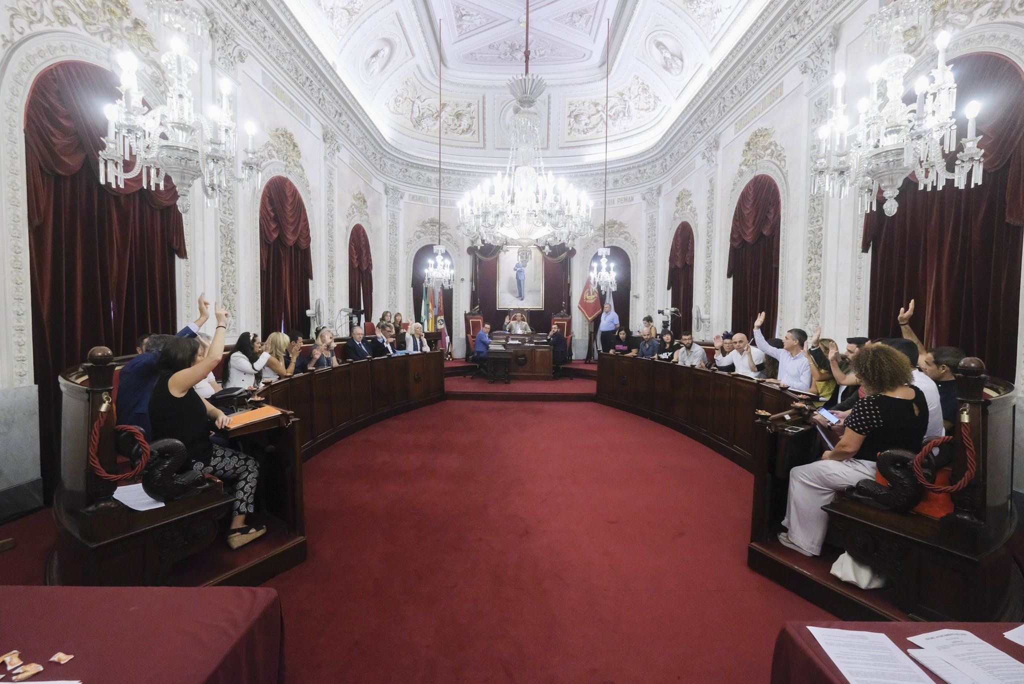 Pleno del Ayuntamiento de Cádiz.
