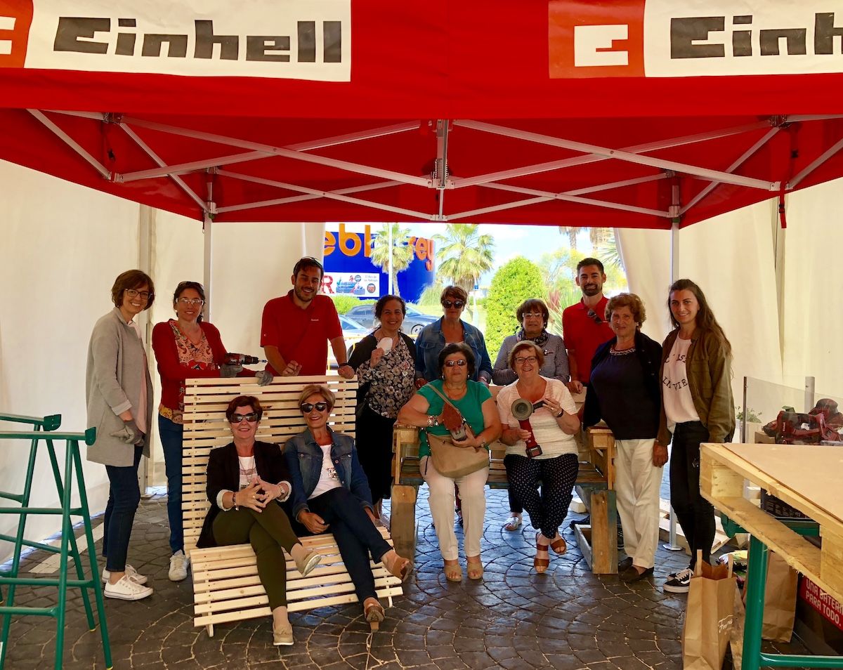 Un momento del taller organizado por Ferretería Xerez y Einhell.