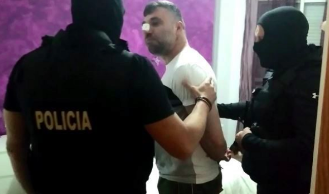 Antonio Tejón 'El Castaña', tras su detención anterior, en un vídeo difundido por la Policía Nacional. 