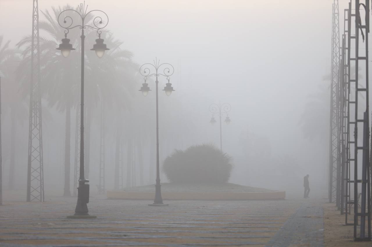 La niebla acecha en Jerez.