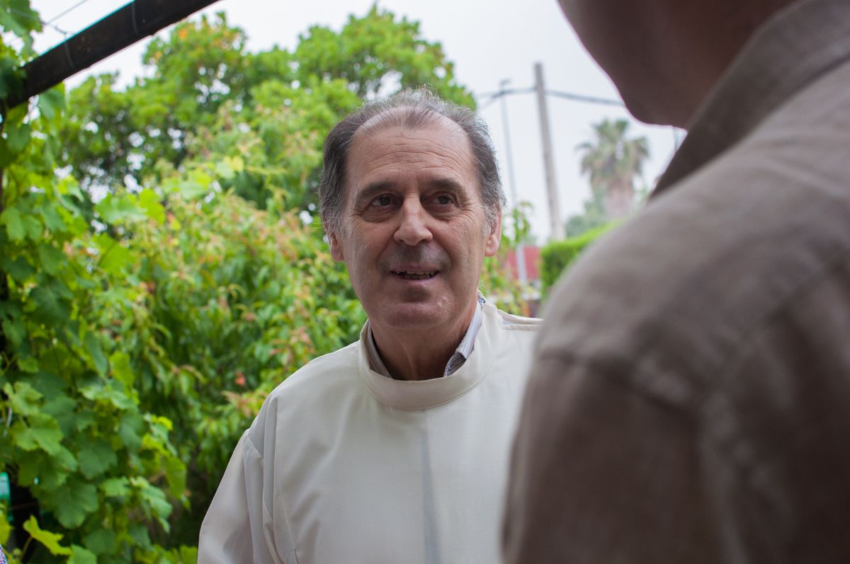 Juan Carlos, durante una eucaristía en África.