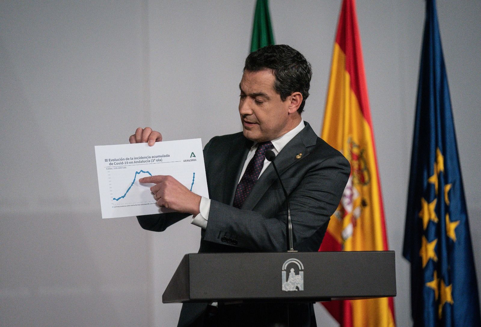 El presidente de la Junta de Andalucía, Juan Manuel Moreno, en una imagen reciente.