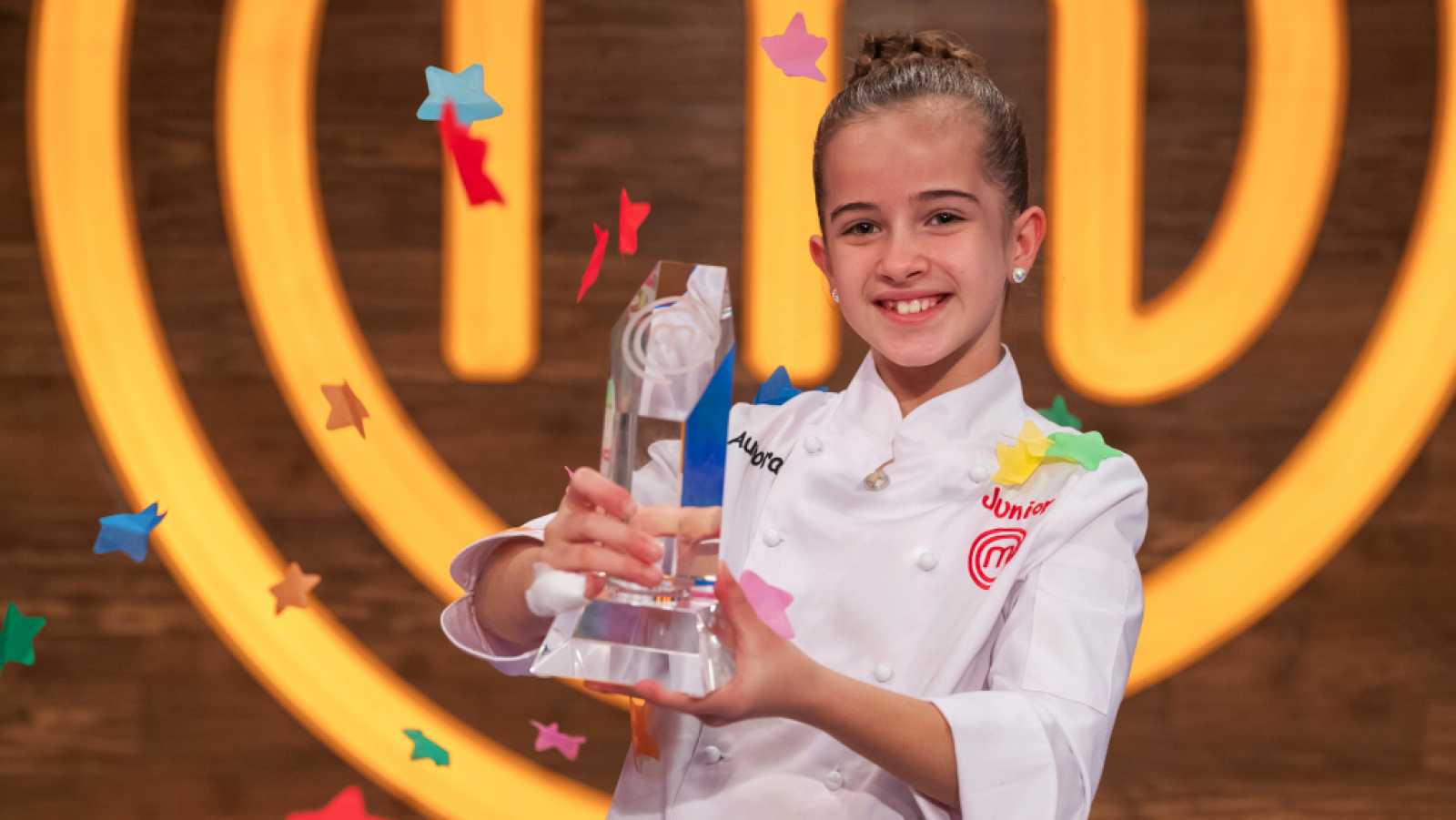 Aurora, tras ganar en 'Masterchef Junior'. Autor: RTVE