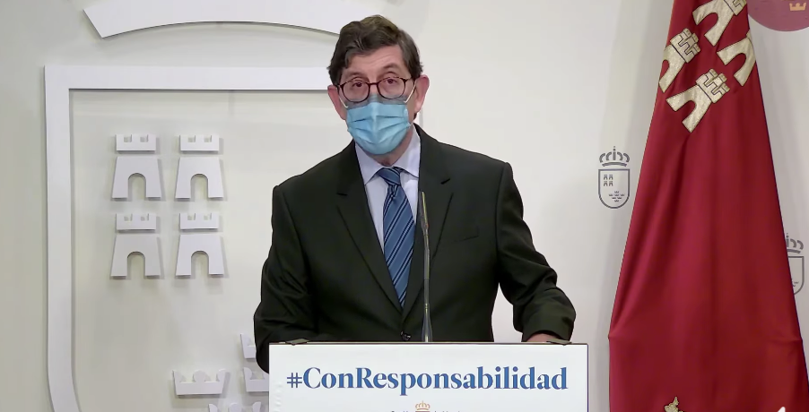El consejero de Salud de Murcia, Manuel Villegas, en una imagen reciente.