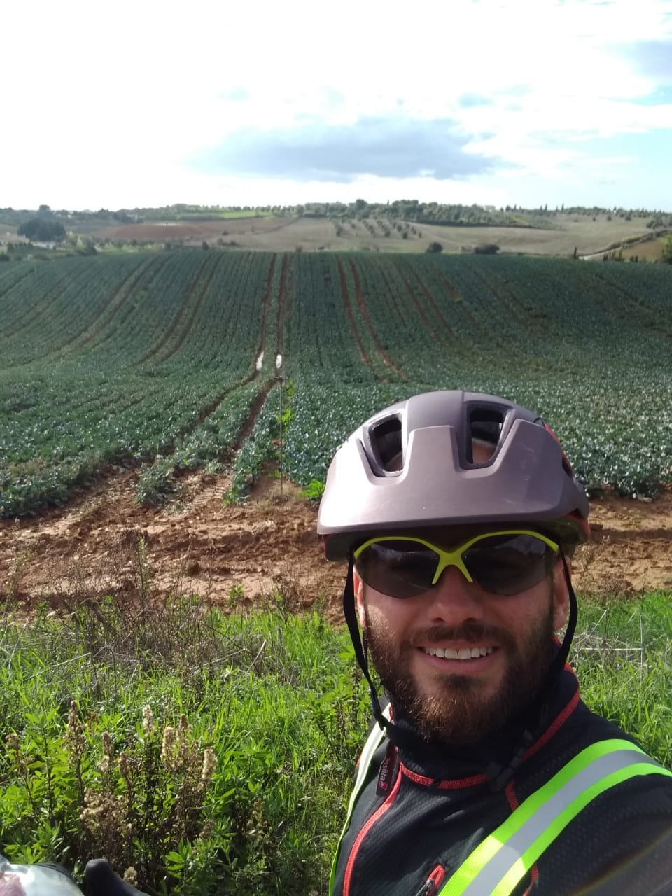 Germán, en el verde de las carreteras. FOTO: Cedida