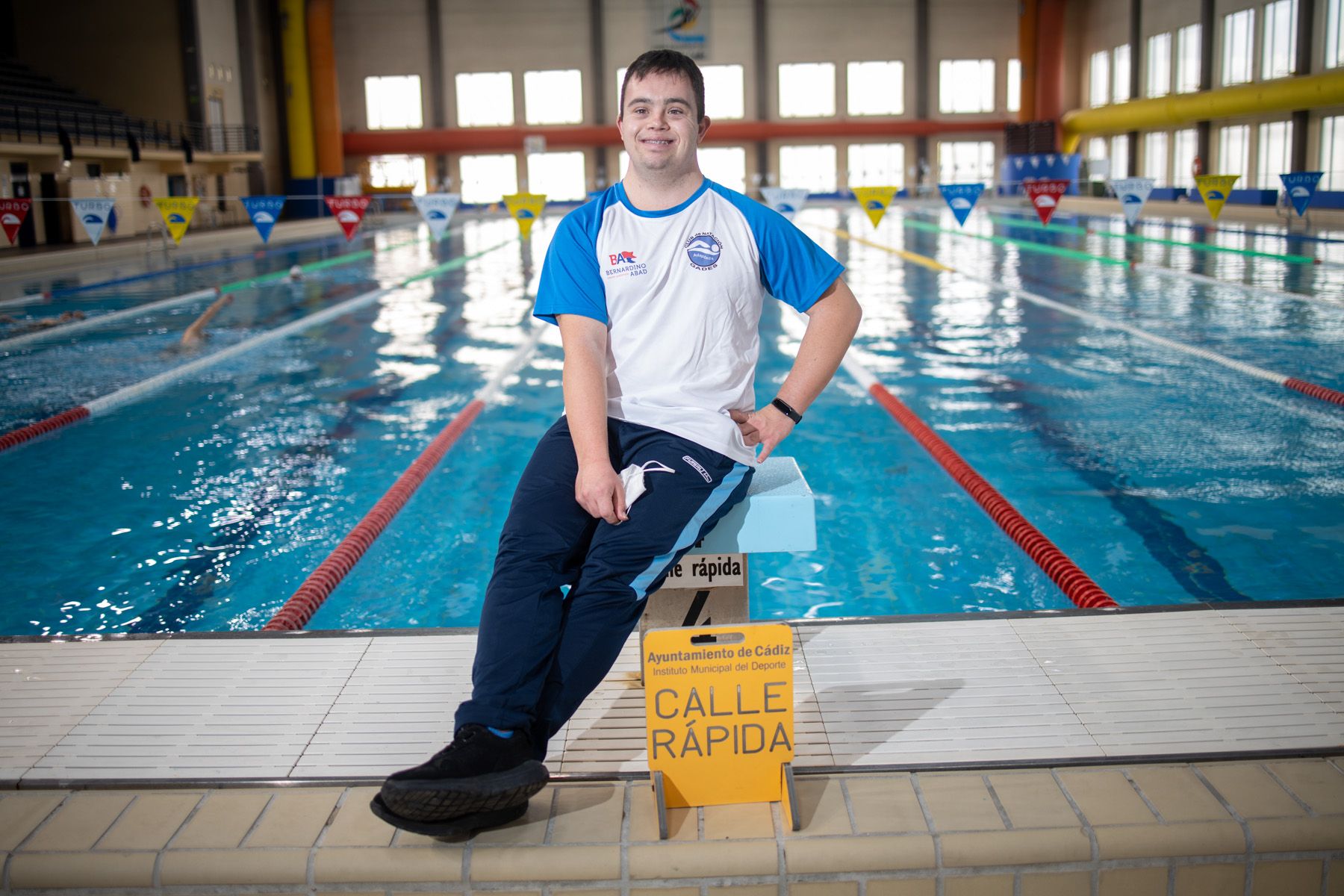 Antonio Olmo, nadador del club Nada Gades.