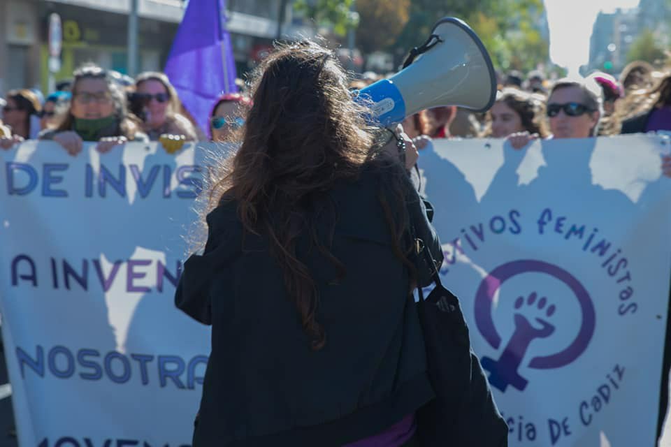 Una pasada concentración feminista en Cádiz. FOTO: COLECTIVOS FEMINISTAS PROVINCIA DE CÁDIZ. 
