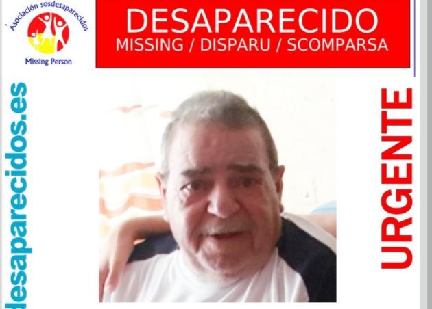 Salvador Pareja, vecino de 76 años desaparecido tras montarse en un autobús en Málaga.
