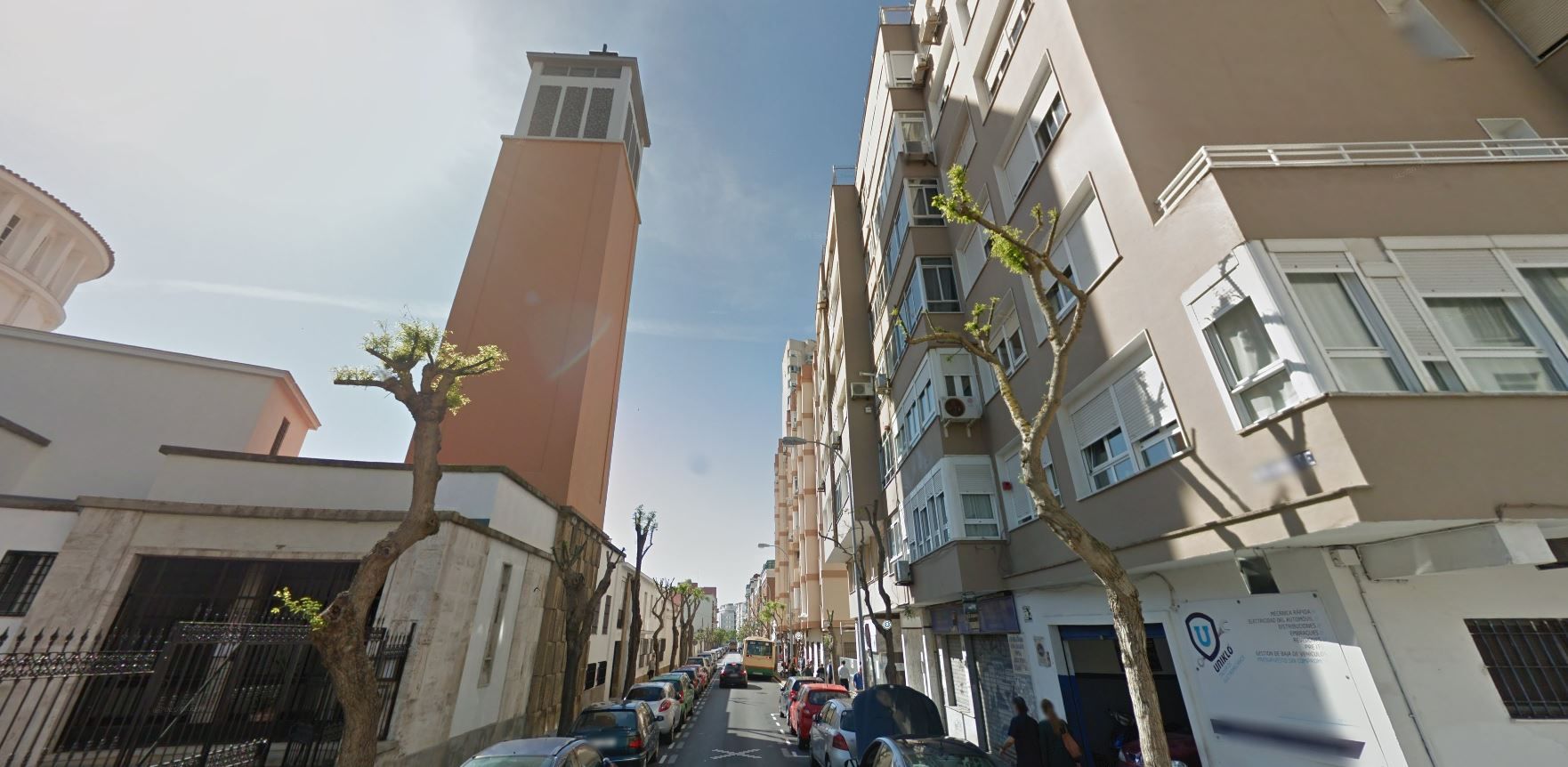 La calle Brunete de Cádiz, en el barrio de San Severiano.
