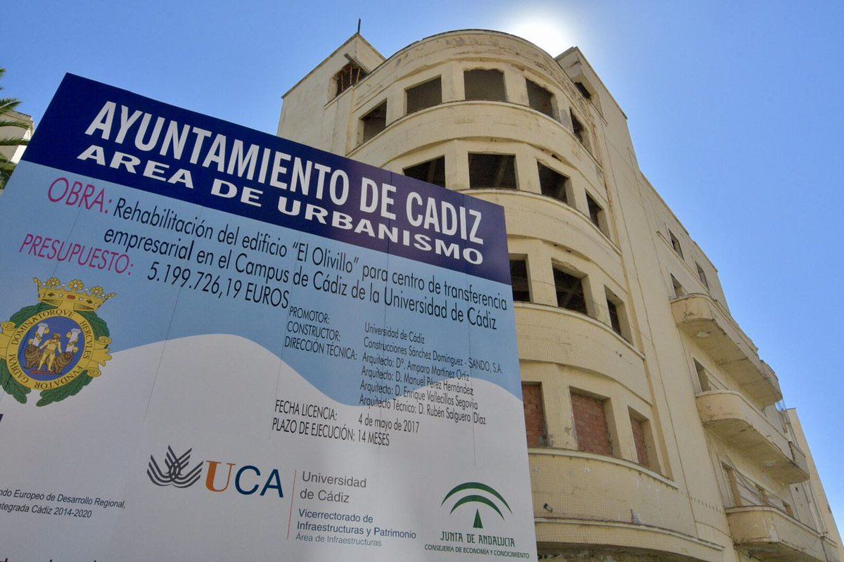 Edificio del Olivillo, justo antes de comenzar las obras.