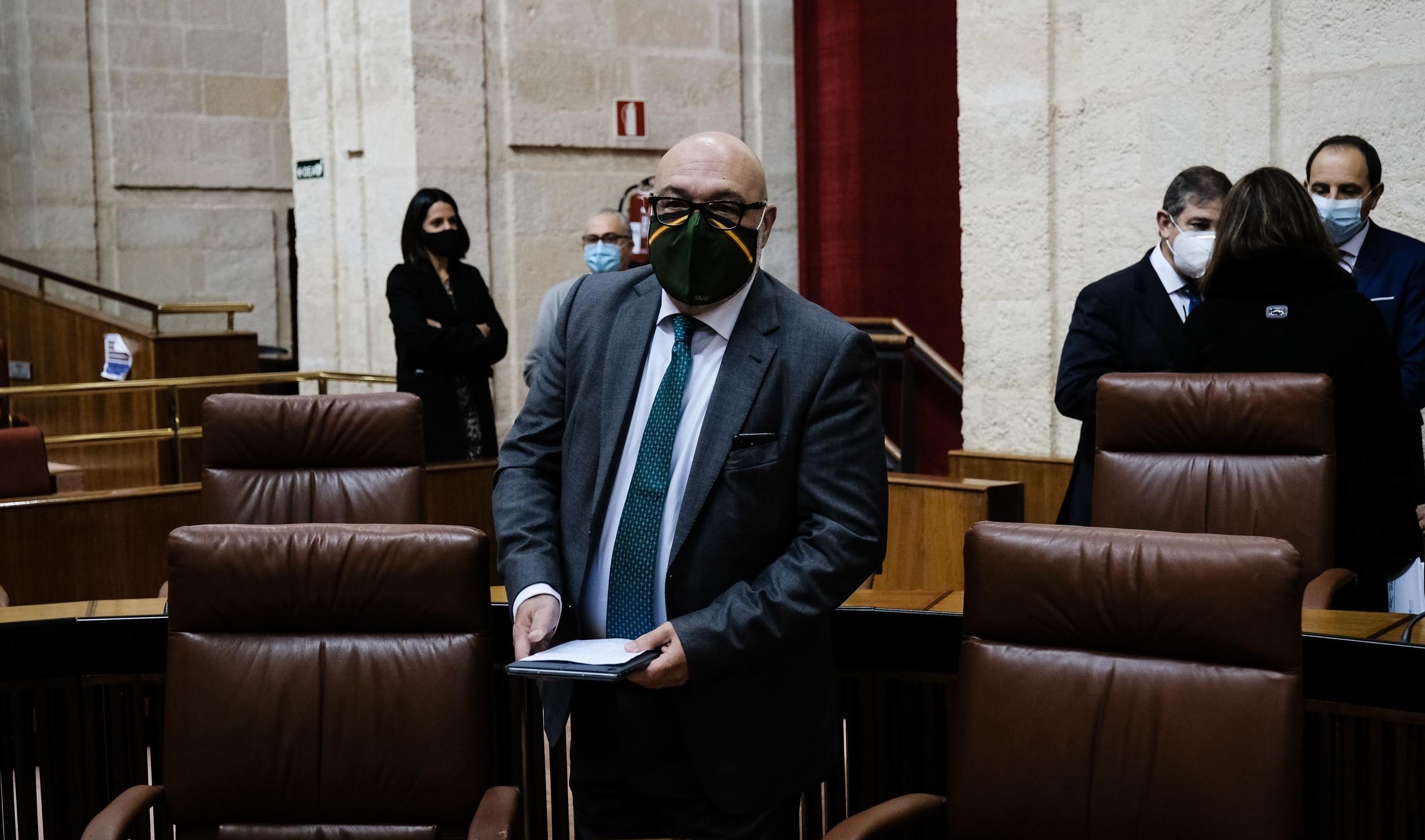 El portavoz de Vox en el Parlamento andaluz, Alejandro Hernández, en una imagen reciente.