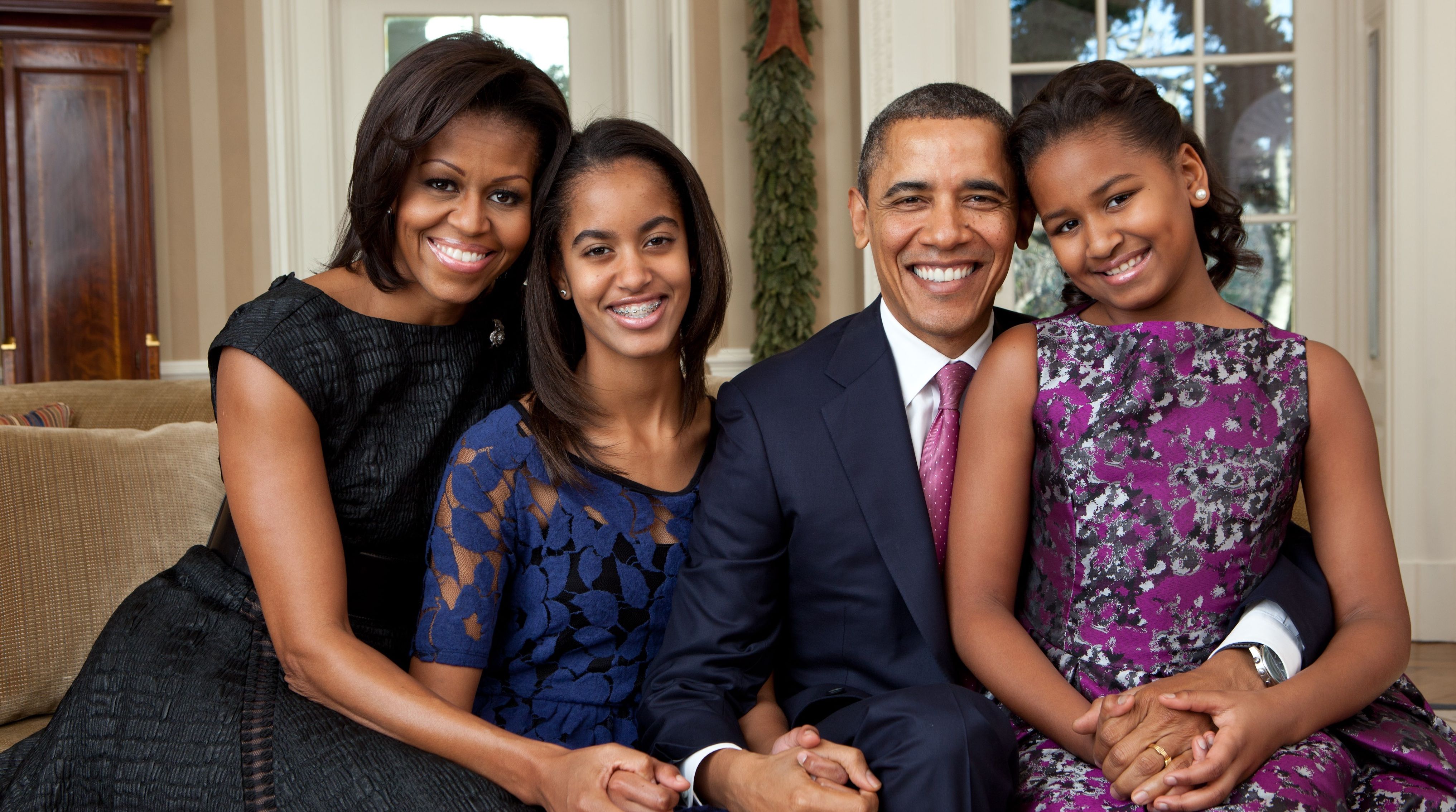 La familia Obama, en una imagen de archivo.