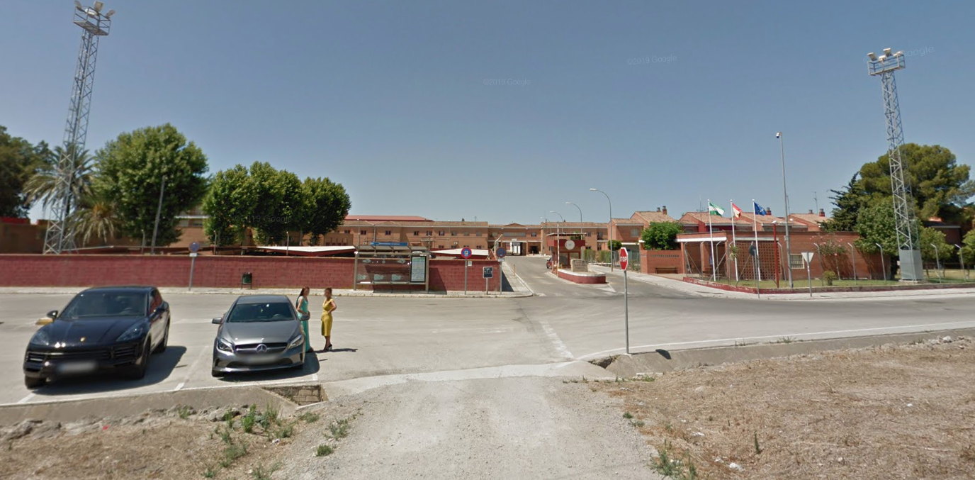 Entrada a las cárceles gaditanas, en una imagen de Google Maps.