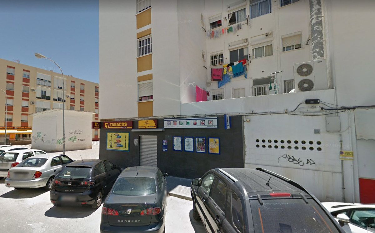 Despacho de Lotería de la calle San Juan Bosco de El Puerto en Google Maps.
