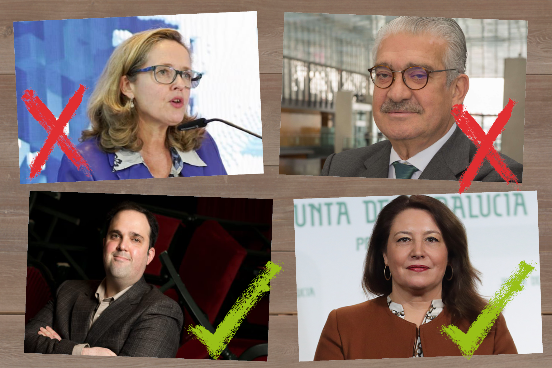 Nadia Calviño, José Bogas, Borja García Tejero y Carmen Crespo