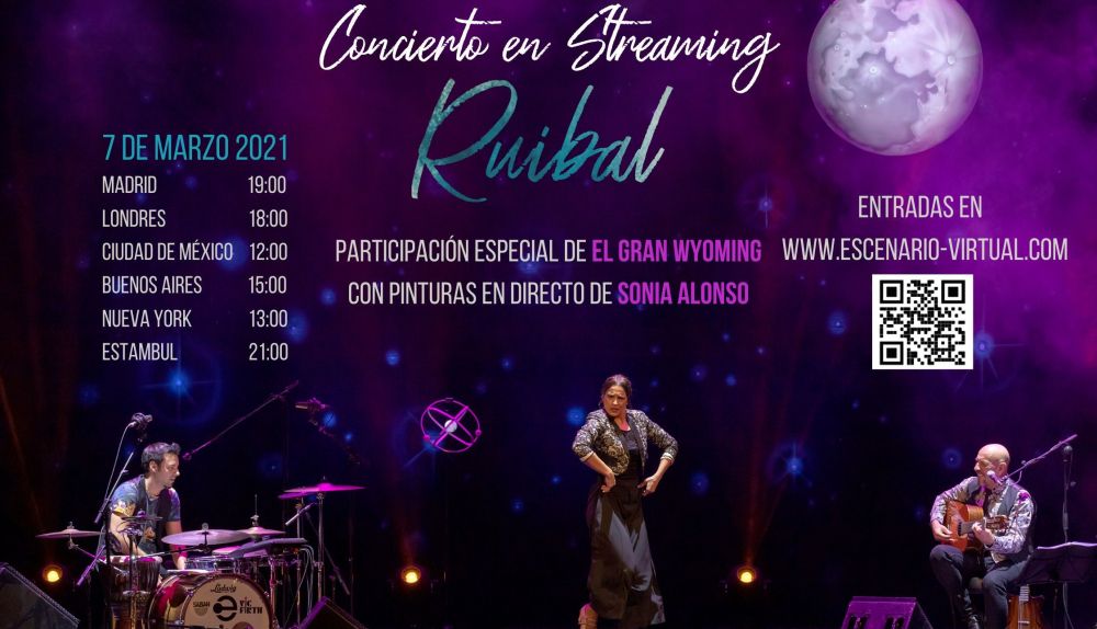 Cartel del concierto en 'streaming'.