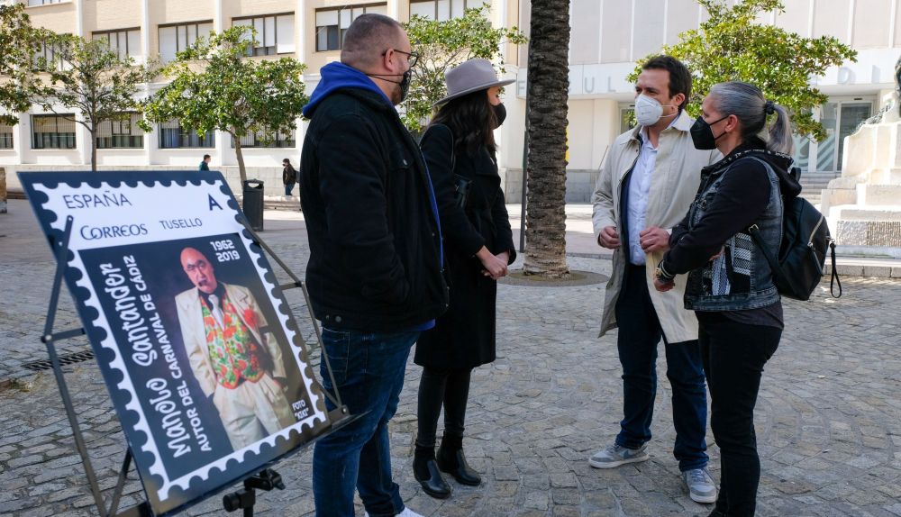 Acto conmemorativo de Manolo Santander en la plaza Fragela.